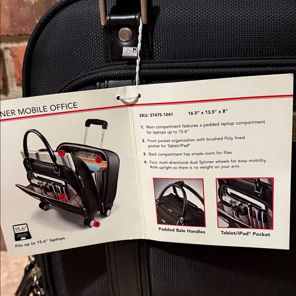 Samsonite Black Rolling Travel Bag - Picture 10 of 13